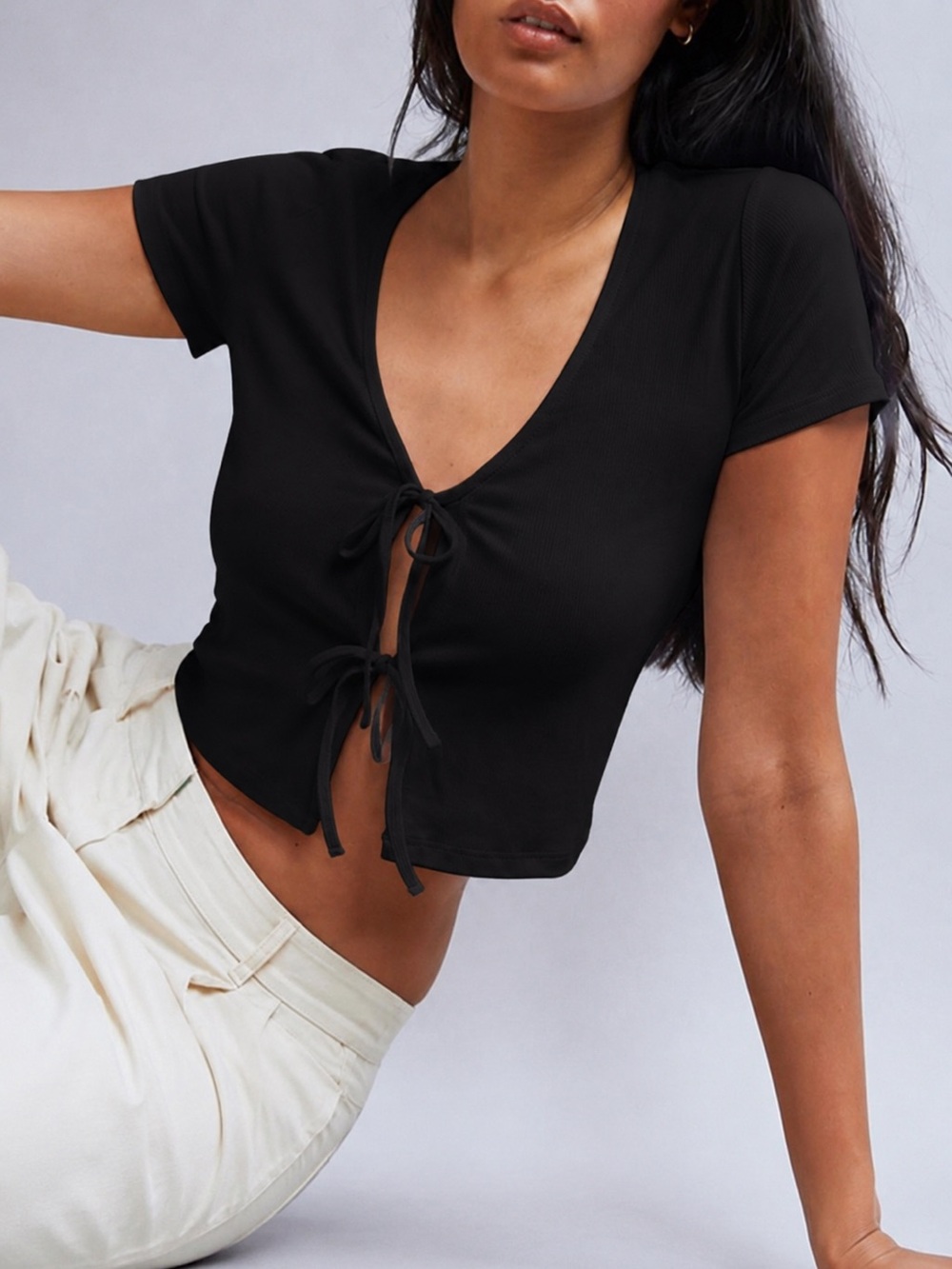 Aritzia x Wilfred Free // Only Tie-Front Tee